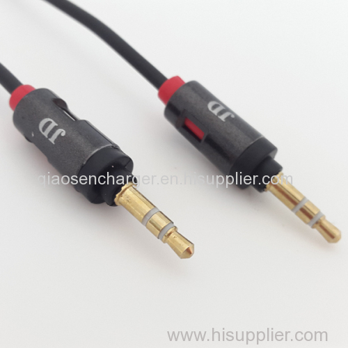 High quality portable jack to jack speaker audio cable for ipod ipad DVD