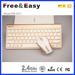 Thin mini bluetooth wireless mouse and keyboard