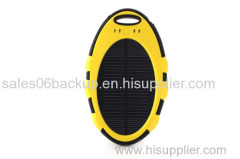 5000mAh Solar Mobile Battery Backup Charger MP3 / MP4 / Smartphones