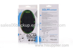 5000mAh Solar Mobile Battery Backup Charger MP3 / MP4 / Smartphones