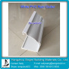 Durable Rectangular PVC Rain Gutter / White Roofing Rain Gutters