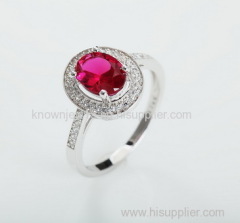 sterling silver spinel ring party ring
