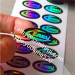 make certificate hologram stickers