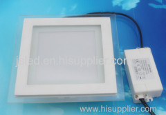 Square LED Ceiling Light With Color Glass