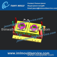 process of 500ml dry fruit thin wall plastic box mould exporter / S136 steel thin-walls cup mould