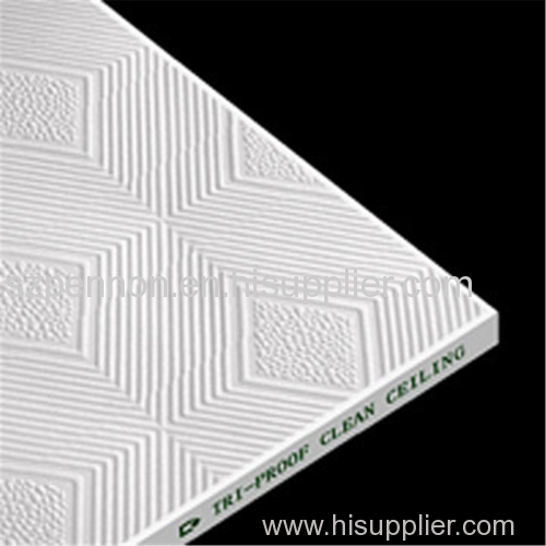 PVC face gypsum board ceilng tiles