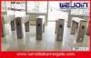 220V Automated Waist High Access Control Turnstile Gate With Rotation