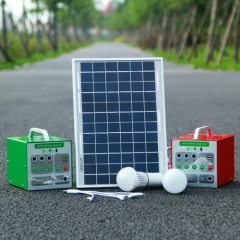 10W Solar Energy System with LED Light for indoor and outdoor