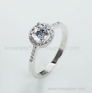 simple cubic zirconia engagement rings