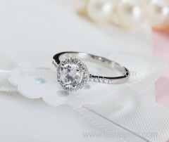 simple cubic zirconia engagement rings