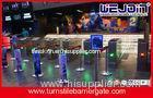 Auto Detection Access Control Turnstile Gate Flap Barrier Alarm High Speed Retractable