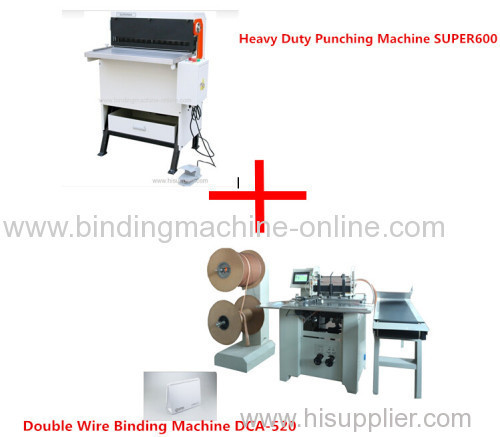  Heavy duty modular punch and Automaticwirebinding machine