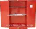 Heavy Duty Steel Chemical Storage Cabinet Red For Storaging Hazardous Liquid