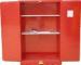 Heavy Duty Steel Chemical Storage Cabinet Red For Storaging Hazardous Liquid