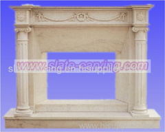 stone fireplace marble fireplace