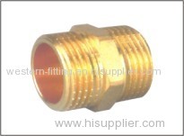 Brass Nipple Fitting Hexagon Connector