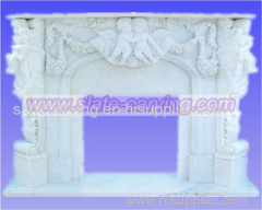 marble fireplace natural stone