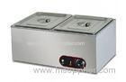 Counter Top Free Standing 1.4KW 2 Pot Electric Bain Marie 220V - 240V 50HZ