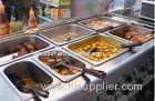 6 Pot Electric Bain Marie Western Kitchen Equipment For Warming Seafood / Vegetables