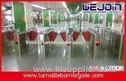 900mm Security Flap Barrier Turnstile Entry Systems Bi - direction In Aluminum Alloy