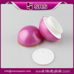 Small Nail Polish Container And Screw Top Plastic Cream 50g Cosmetic Fashion Acrylic Ball Shape Matte Bl