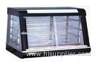 Organic Glass Food Warmer Showcase 5 With Black Painting For Kitchen