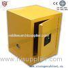 4-gallon Flammable Chemical Storage Cabinets Yellow Powder Coated For Bench Top