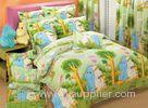 Soft Green Moomins Family Design Kids Bed Sets Twin Size For Teenage