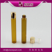 Cosmetic Packaging Brown Round Shape Roller Ball And Glass Roll On Bottle Amber Small 10 ml Plastic Sample Bottles