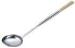 Silver Stainless Steel Soup Ladle 15cm With Wood Handle For Commercial Kitchen