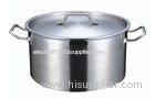 Commercial Short Stainless Steel Cookwares / Soup Pot 32L For Catering Industry