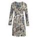 Roll Printed Ladies Casual Dresses , Flower Printed Organic Cotton Jersey Long Dress