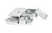 Restaurant Silver Stainless Steel Cookwares / Pans 0.8mm For Food , 325x265mm