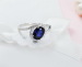 Prong Setting spinel ring deepl blue gemstone supplier