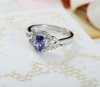 purple spinel engagement ring 925 seal ring
