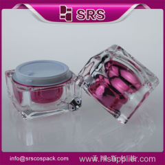 Hot Sale Cosmetic Packaging Used Face Cream Square 10ml 15ml 30ml 50ml Plastic Cosmetic Packaging