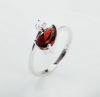 heart shaped lovely spinel ring