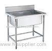 Single / Double / Triple Bowl Commercial Stainless Steel Sinks For Cold / Freezing Room