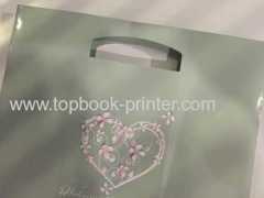 Die cut gloss art paper gift packing bag printing
