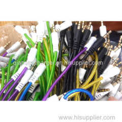 2015 Summer hot sales Colorful 3.5 jack to jack audio cable for Ipad