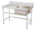 Restaurant Single Bowl Kitchen Commercial Stainless Steel Sinks CE / ROHS
