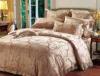 Classical Bright Luxury Bed Sets Silk Jacquard Health Fabric For Ladies
