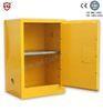 Fire Resistant Yellow Safety Mobile Storage Cabinet , Flame Proof Cabinets 20 Gallon