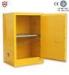 Fire Resistant Yellow Safety Mobile Storage Cabinet , Flame Proof Cabinets 20 Gallon