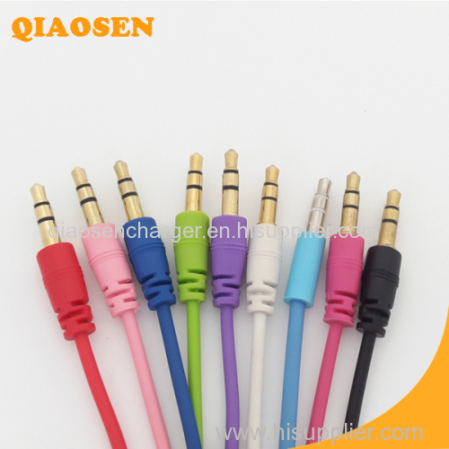 Colorful 3.55mm video audio cable for speaker headphone