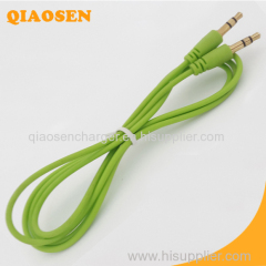 Colorful 3.55mm video audio cable for speaker headphone