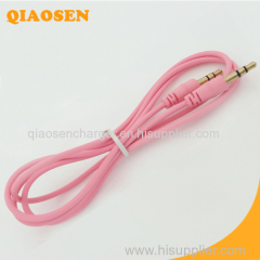 Colorful 3.55mm video audio cable for speaker headphone