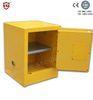 Yellow Powder Coated Flammable Chemical Storage Cabinets For Laboratory , Bench Top