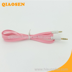 Mini thin flexible video 3.5mm jack to jack audio cable
