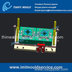thin wall containers molding / iml plastic boxes molding / plastic injection mold with iml